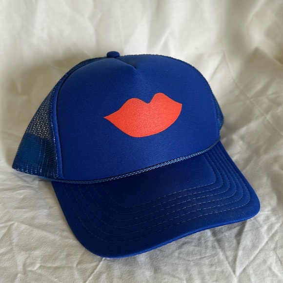 Clare V Blue Trucker Hat - Picture 3 of 10